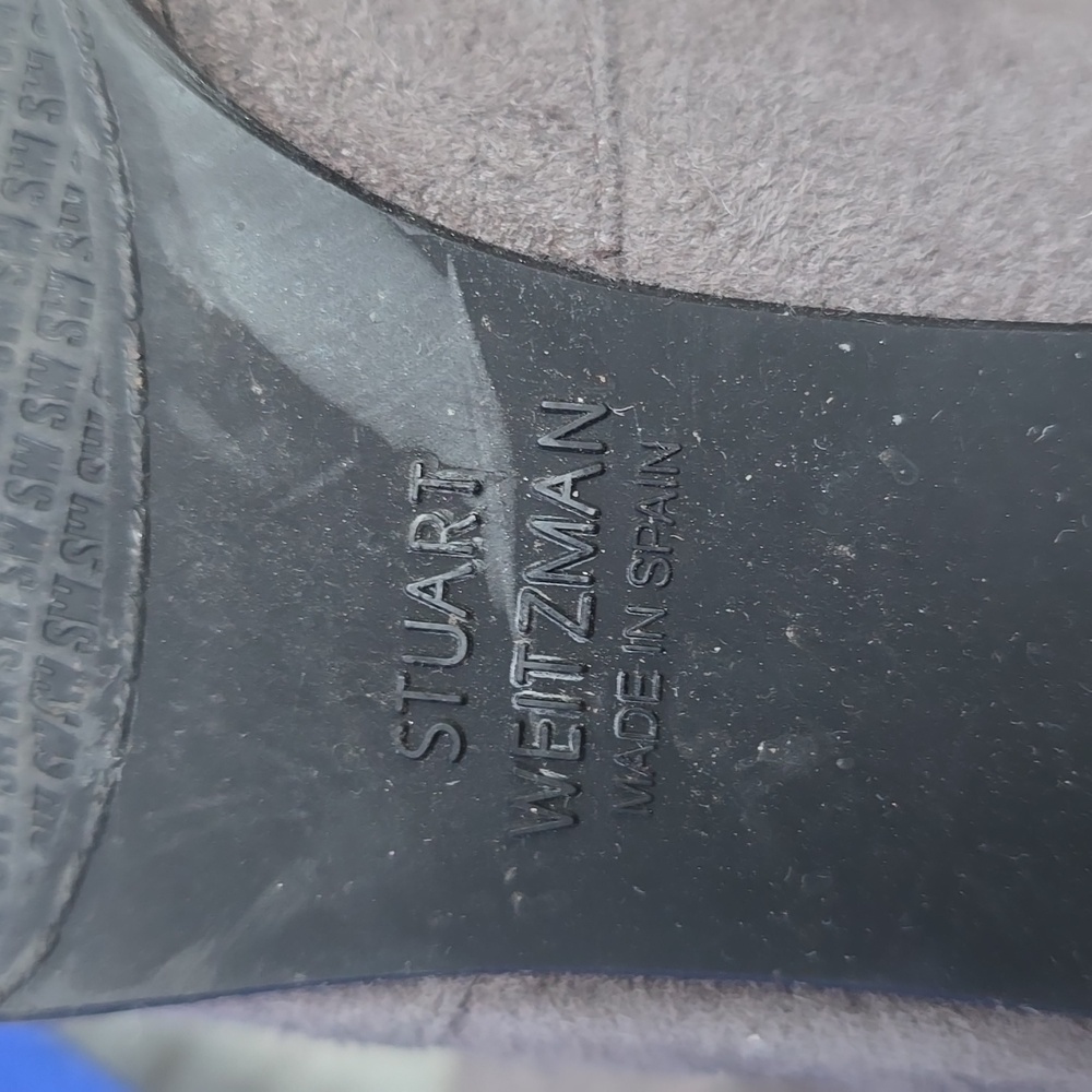 Stuart Weitzman Cleveland Londra Suede Gray Tall Boots 5 - Picture 10 of 16